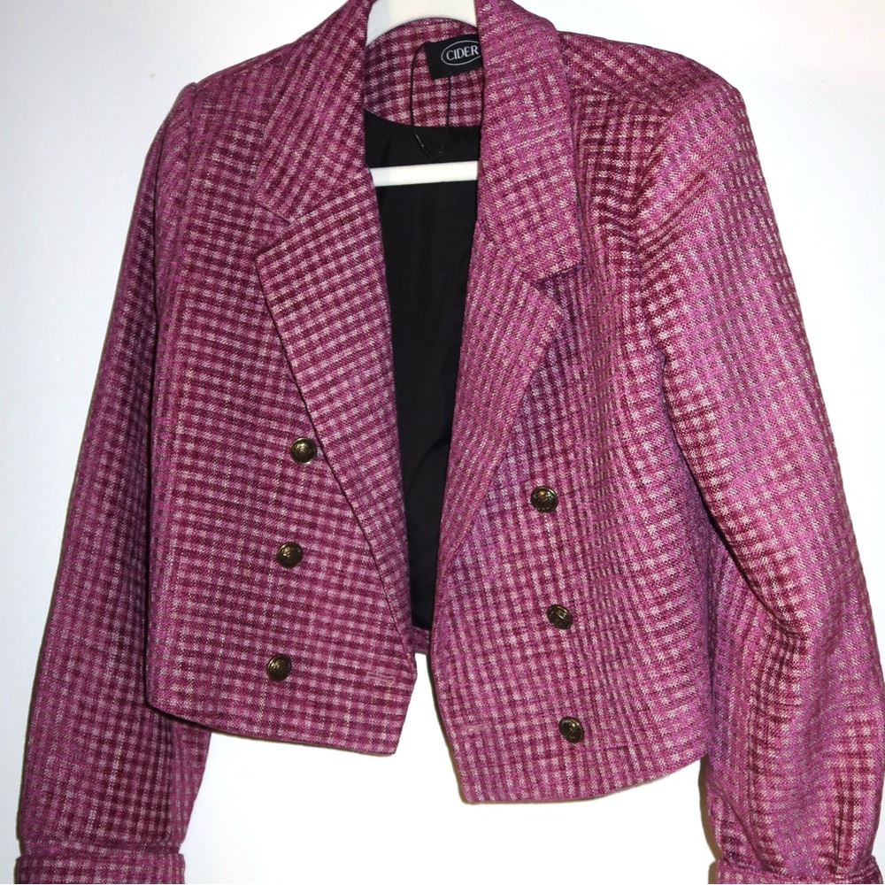 Cropped Tweed Blazer